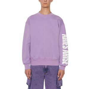 ARIES Logo Sleeve Sweatshirt Men LIGHT VIOLET Sweaters & Cardigans